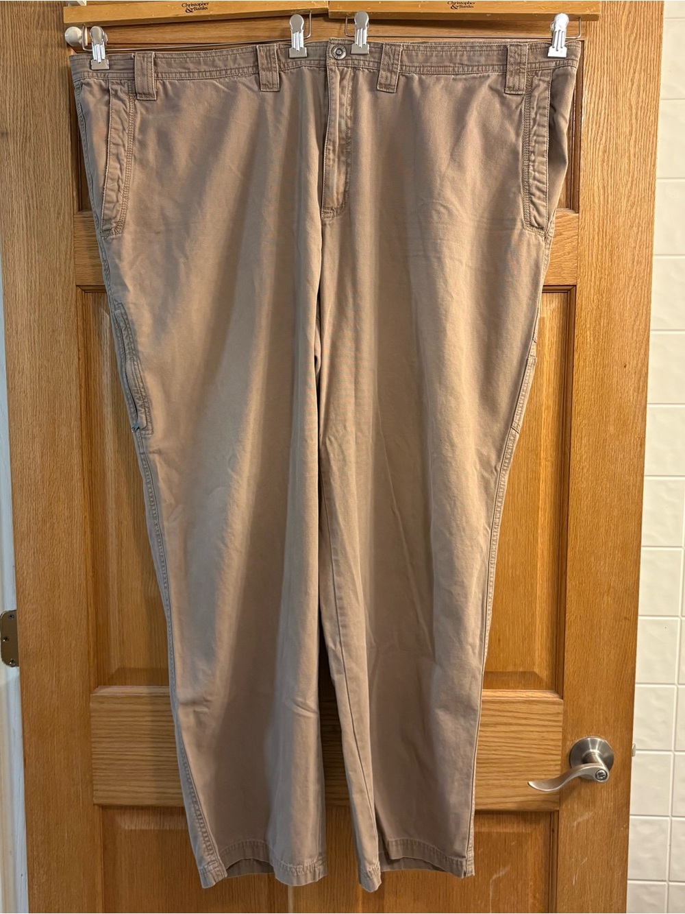Columbia Sportswear Cargo Utility Pants Mens 52x34 Omni Shield Khaki Durable